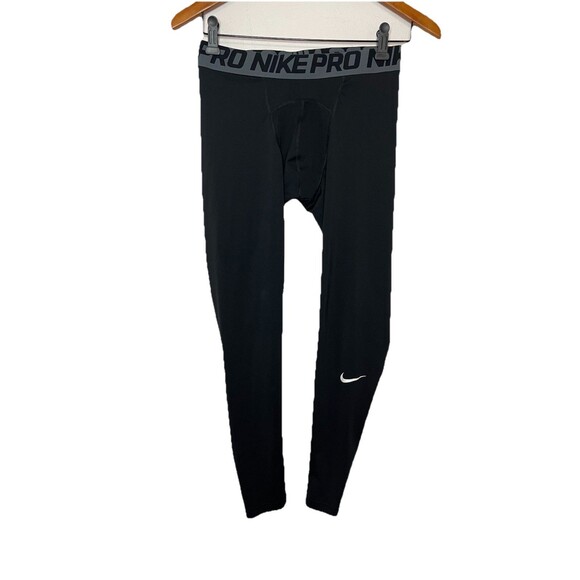 Nike Men's Pro Dri-FIT Compression Black Leggings (Medium) - Picture 1 of 7